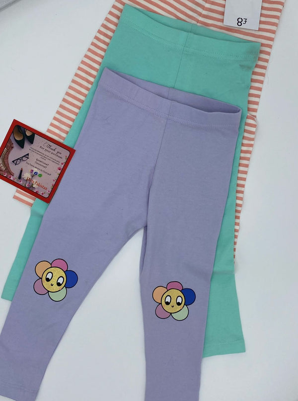 George Cotton Flower Tights