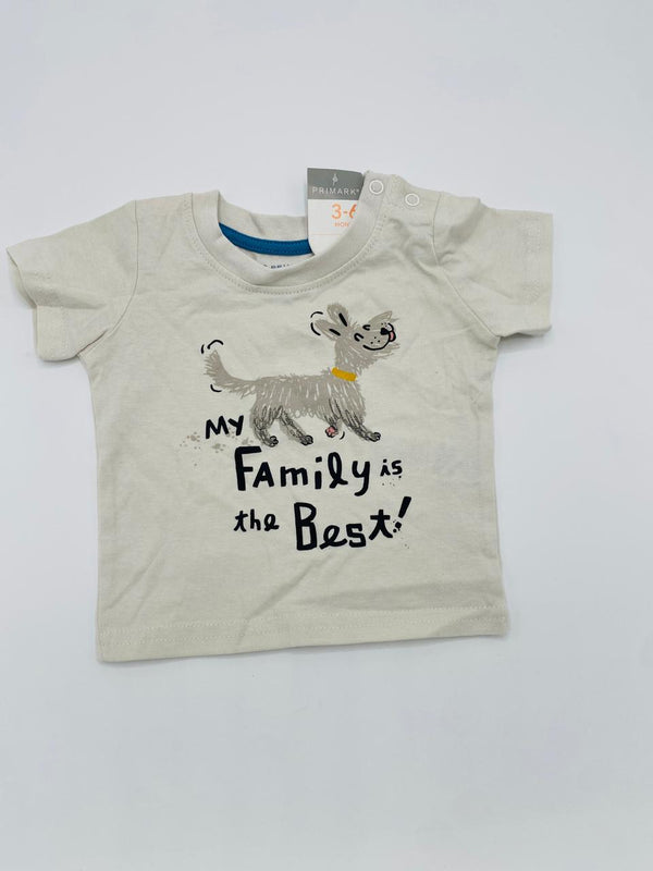 Primark My Family is Best T Shirt