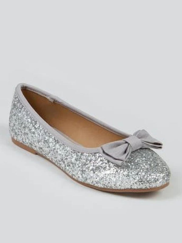 Silver pumps Matalan