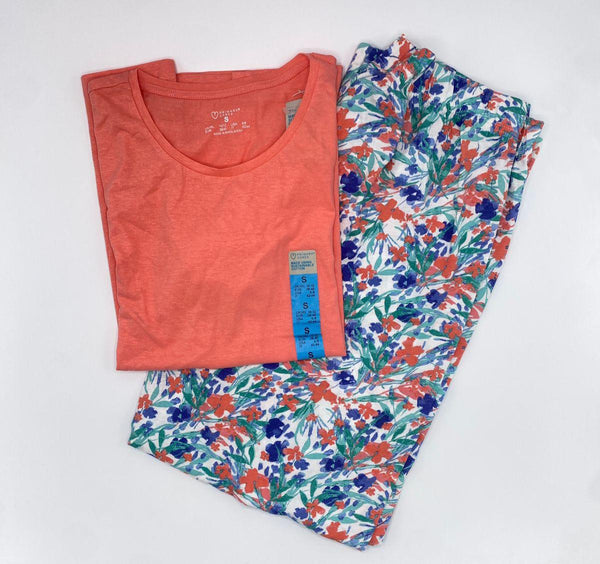 Girls Orange Blue Night Suit