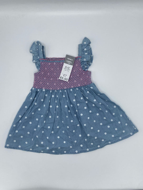 Kids Blue Dot Frock
