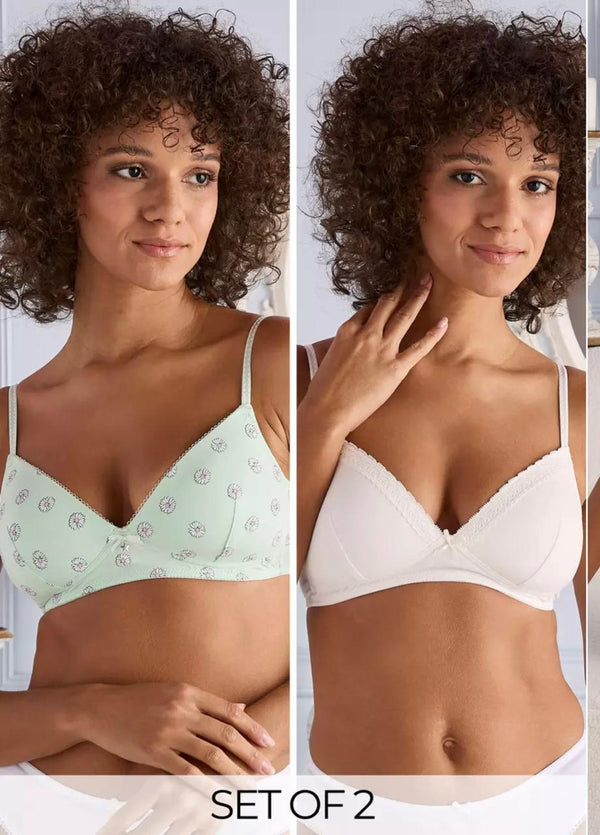 Floral Green And White pack