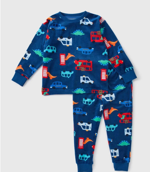 Kids Cars Velvet pj Set