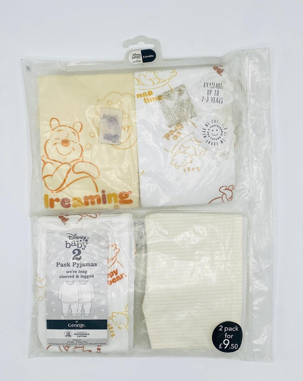 Disney Baby 2 Pack Winnie the Pooh Pyjamas