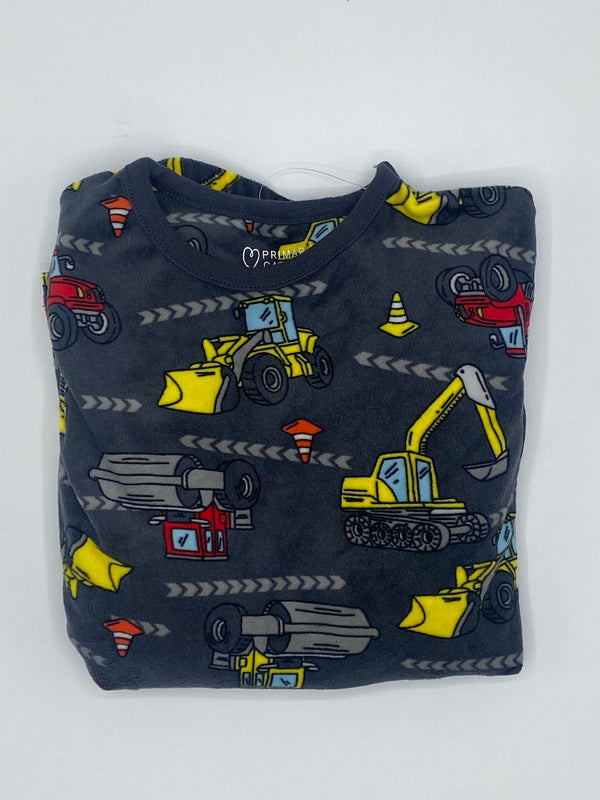 Grey Transportation Velour Pjs