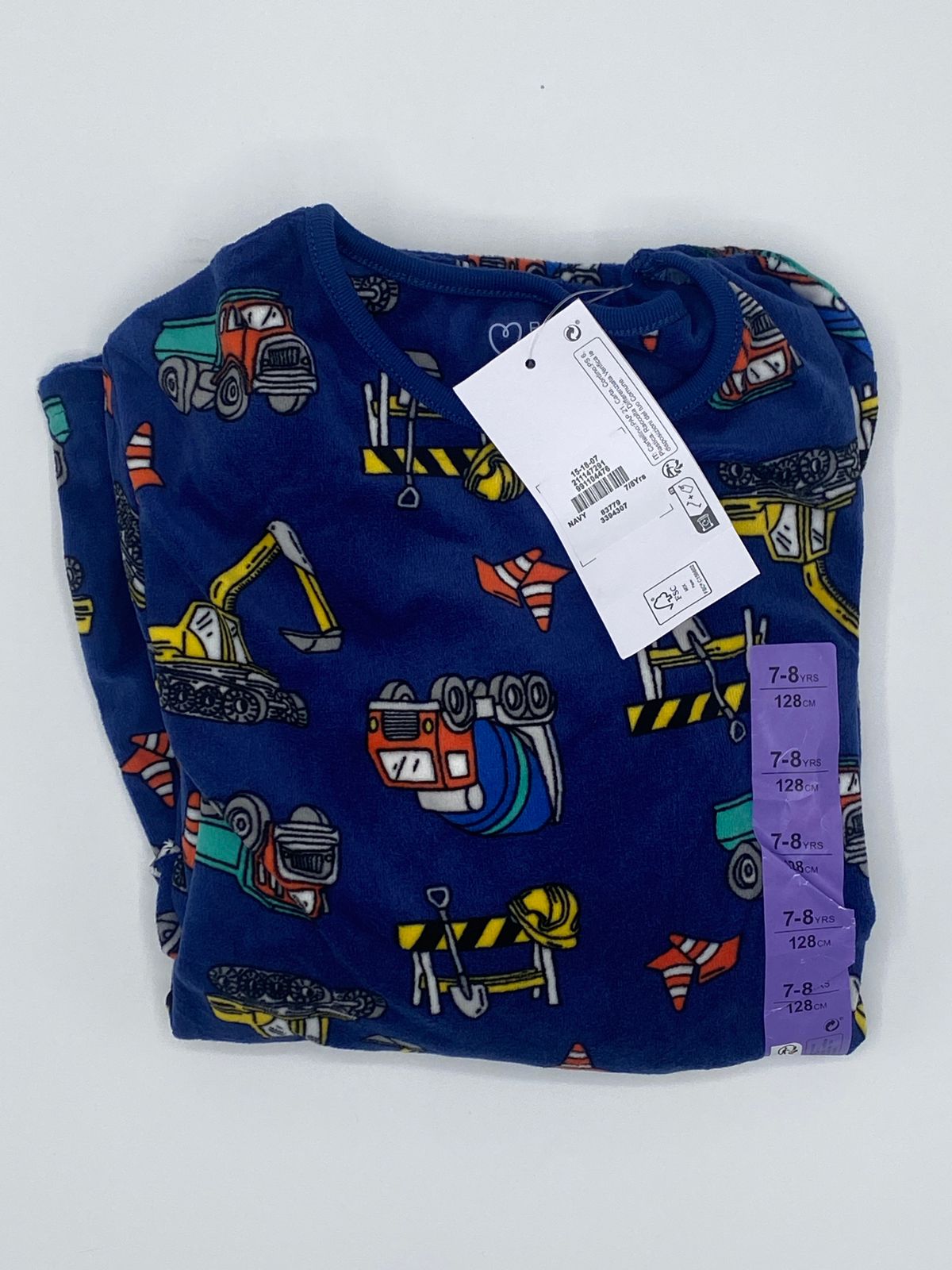 Blue Transportation Velour Pjs