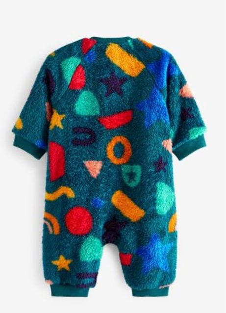 Colorful Fleece Romper