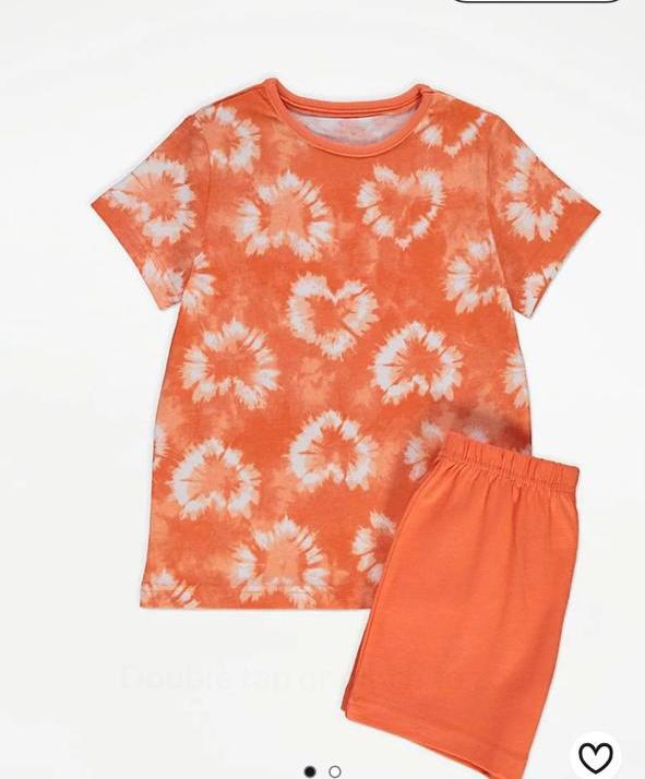 Orange Shorts Set