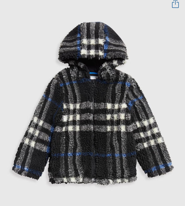 Checkered Fur Jackets