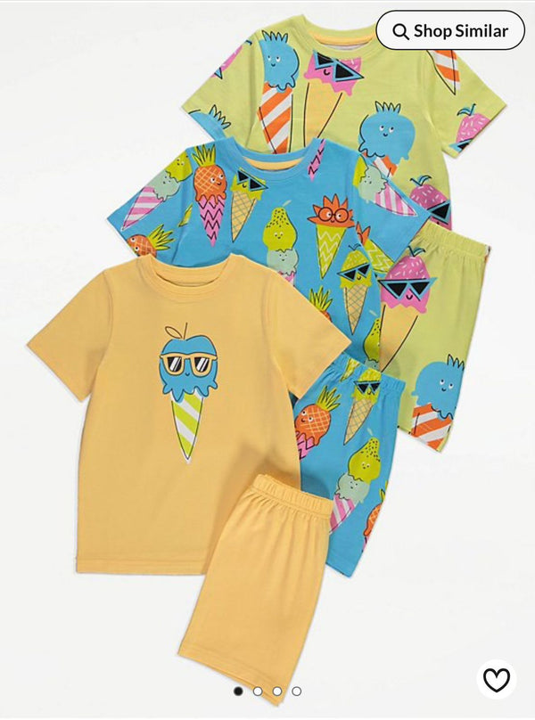 Ice Cream Shorts Set