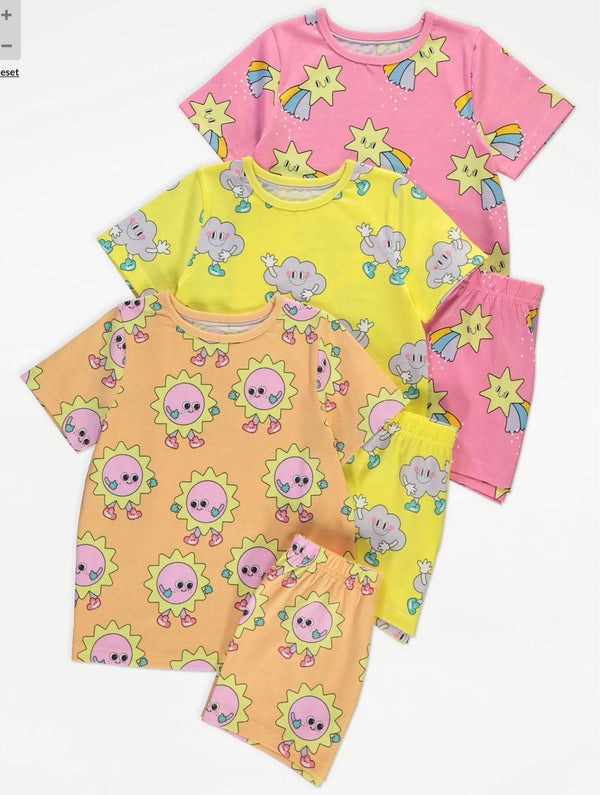 Star And Cloud Shorts Set