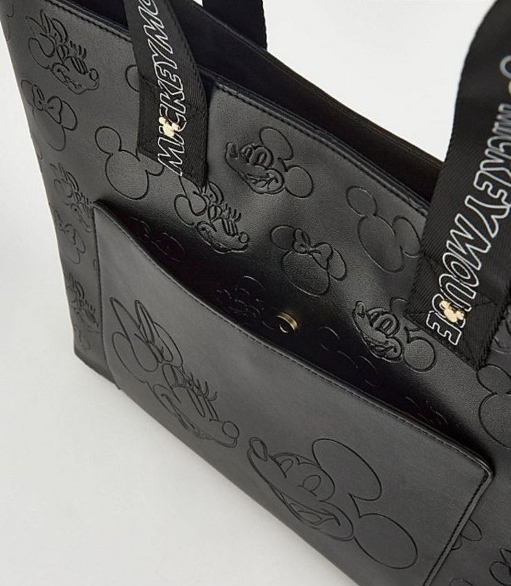 Disney Mickey & Minnie Black Tote Bag