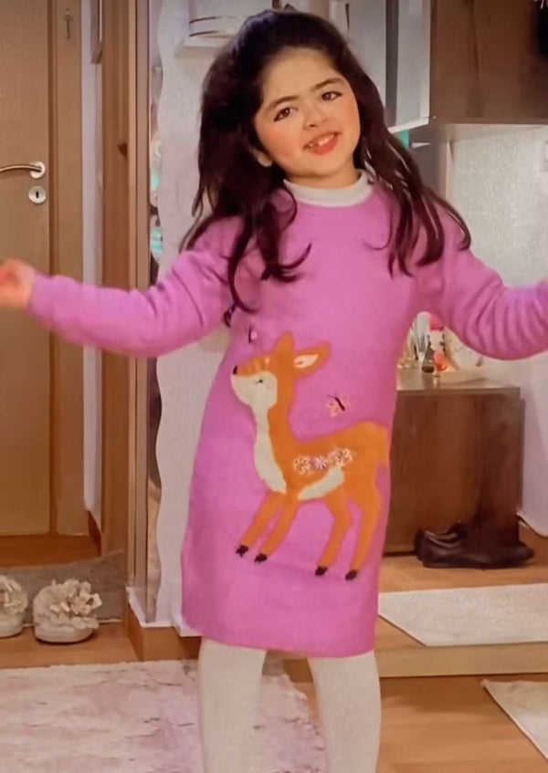 Girl wollen Warm Dear Outfit